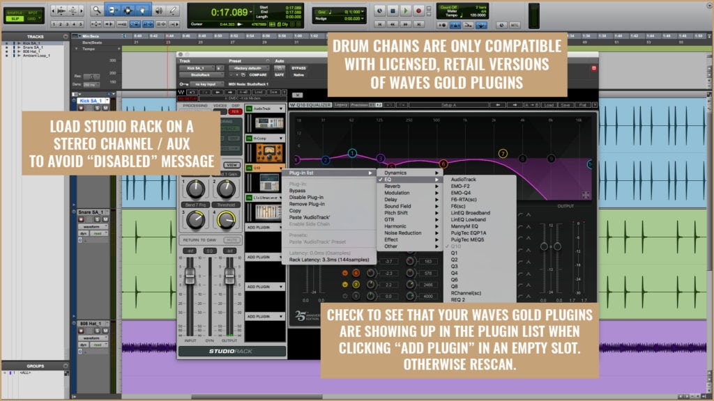 Divine Mixing - Drum Chains Installation Help - Waves Studio Rack Disabled FAQ