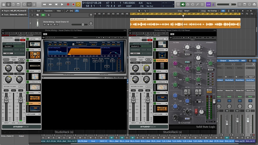 Divine Mixing - Vocal Chains V2 for Waves Studio Rack (Screenshot)